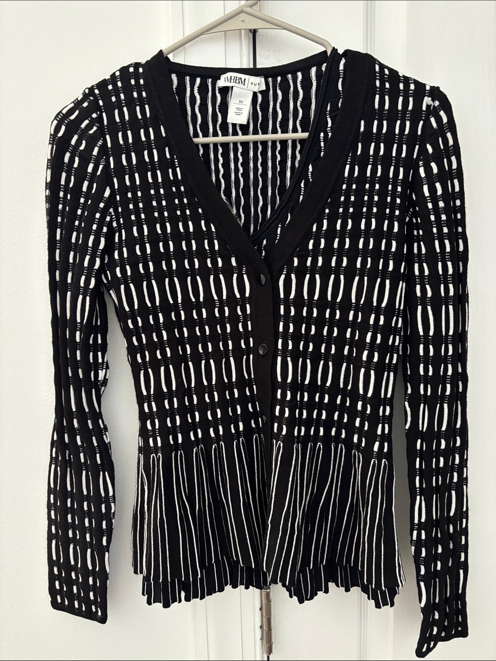 Black & White Cardigan and Tank Set